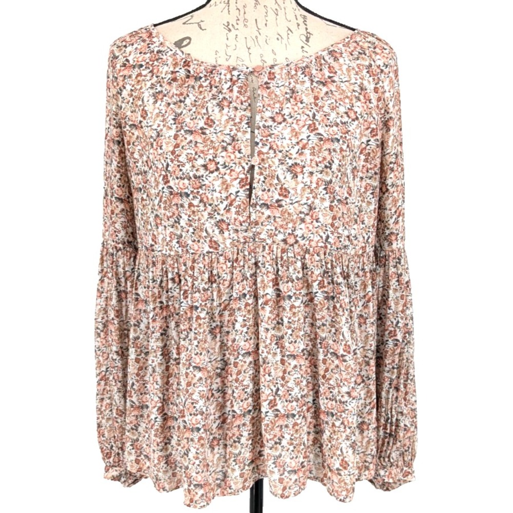 RO&DE ANTHROPOLOGIE Baby Doll Blouse Size Medium Bohemian Coquette Nice
